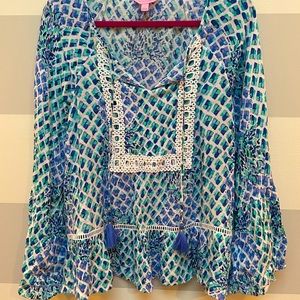 Lilly Pulitzer Amisa Top - Toe In Size L